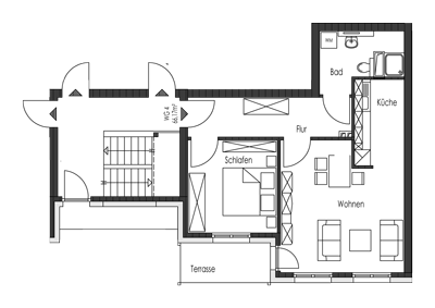 2-Zimmer-Wohnung, ca. 66 m